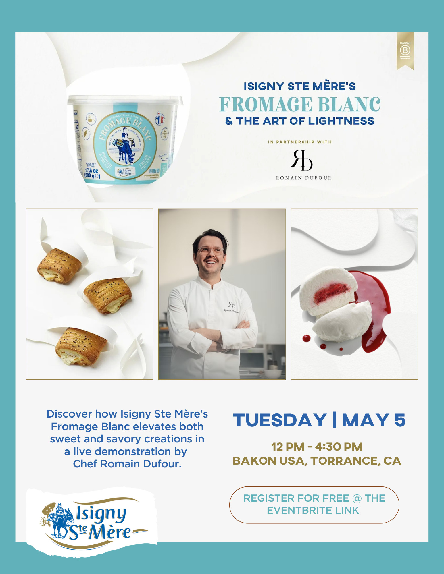 La Fromage Blanc demo with Chef Romain Dufour